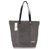 GEANȚĂ DIN PIELE shopper bag Vittoria Gotti gri V2380